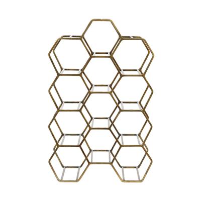 Wijnrek Salbris 12 flessen antiekbrons