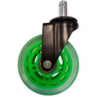 LC-Power LC-CASTERS-7BG-SPEED bureaustoelonderdeel Groen Kunststof, Rubber Zwenkwielen