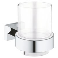 GROHE Essentials Cube glas met houder chroom 40755001 - thumbnail