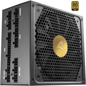 Sharkoon Rebel P30 Gold 1000W voeding 1x 12VHPWR, 4x PCIe, Kabelmanagement