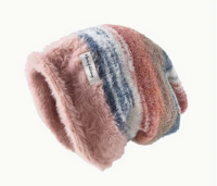 Gebreide Muts Roze Blauw - Winter - Spiritueelboek.nl