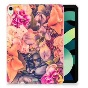 iPad Air (2020/2022) 10.9 inch Siliconen Hoesje Bosje Bloemen