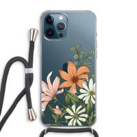 Floral bouquet: iPhone 12 Pro Max Transparant Hoesje met koord