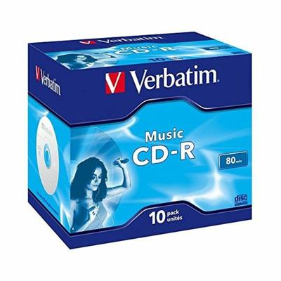 CD-R Verbatim Music CD-R 700 MB Zwart (10 Stuks)