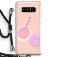 Donut: Samsung Galaxy Note 8 Transparant Hoesje met koord