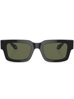 Giorgio Armani lunettes de soleil teintées à monture rectangulaire - Noir