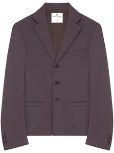 Courrèges blazer à simple boutonnage - Marron