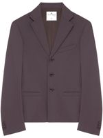 Courrèges blazer à simple boutonnage - Marron