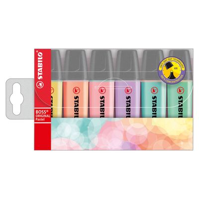 Stabilo boss original pastel markeerstiften, 6st.