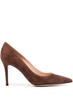 Gianvito Rossi escarpins Gianvito 85 mm en daim - Marron