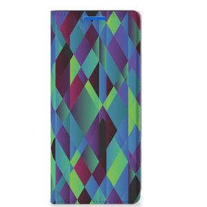 OPPO Reno 6 Pro Plus 5G Stand Case Abstract Green Blue