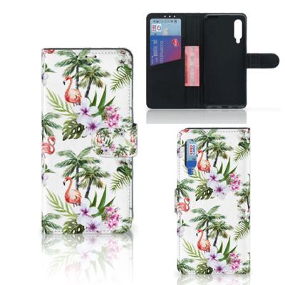 Xiaomi Mi 9 | Telefoonhoesje | Met pasjeshouder | Flamingo Palms