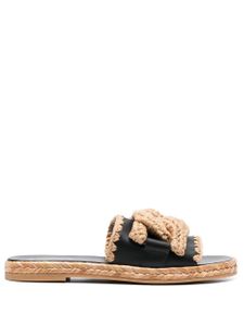 Tod's sandales Kate en crochet - Noir