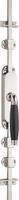 Formani TIMELESS KO-1934 krukespagnolet complete set - glans nikkel/ebbenhout linksdraaiend