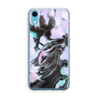 Pastel zwart: iPhone XR Transparant Hoesje