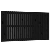 vidaXL Wandhoofdbord 159,5x3x90 cm massief grenenhout zwart