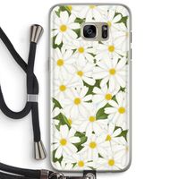 Summer Daisies: Samsung Galaxy S7 Edge Transparant Hoesje met koord