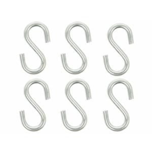 Ophanghaak - 6x- S-haak - 5.8 cm - hangers - kledinghaken / keukenhaak