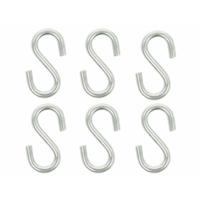 Ophanghaak - 6x- S-haak - 5.8 cm - hangers - kledinghaken / keukenhaak