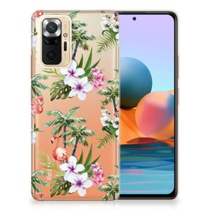 Xiaomi Redmi Note 10 Pro TPU Hoesje Flamingo Palms