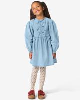 HEMA Kinderjurk a-lijn strikjes blauw (blauw)
