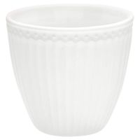 GreenGate Beker (latte cup) Alice wit 300 ml - Ø 10 cm - thumbnail