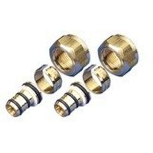 Nemo Go Pex Alu klem aansluitkoppeling M22mm x PexØ16mm verchroomd A48484