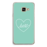 Best heart pastel: Samsung A3 (2017) Transparant Hoesje