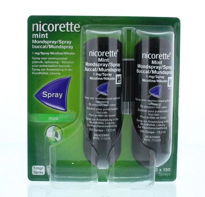 Mondspray mint 1mg duo verpakking