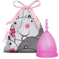 Ladycup Menstruatiecup pinky hippo maat L 1 Stuks