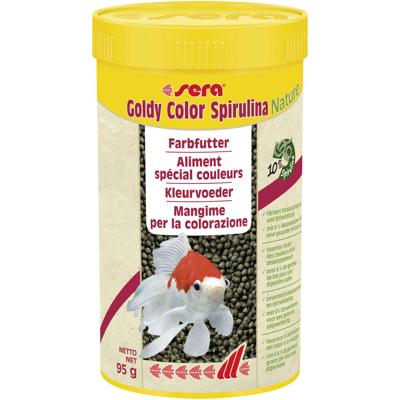 Sera Goldy Color Spirulina Nature 250ml - Natuurlijk Goudvissen Voer voor Levendige Kleuren