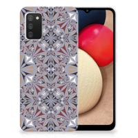 Samsung Galaxy A02s | TPU | Siliconen hoesje | Flower Tiles