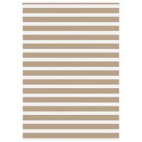 VidaXL Zebra blind 160x230 cm stofbreedte 155,9 cm polyester zandbruin