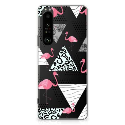 Sony Xperia 1 III | TPU Hoesje | Flamingo Triangle