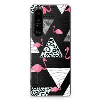 Sony Xperia 1 III | TPU Hoesje | Flamingo Triangle