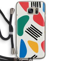 Illustratieve pop 1: Samsung Galaxy S7 Transparant Hoesje met koord