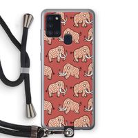 Mammoet: Samsung Galaxy A21s Transparant Hoesje met koord