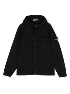 Stone Island Junior veste à patch logo - Noir