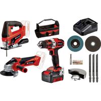 Einhell TE-TK 18/3 Li Kit JS+CD+AG Power X-Change 4257241 Gereedschapsset Incl. tas