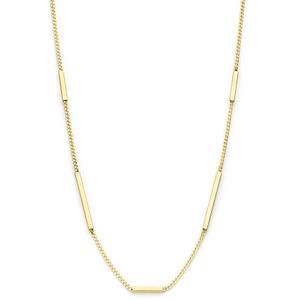 Ketting Balkjes geelgoud 1,3 mm 40-44 cm