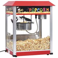 VidaXL 51058 popcorn popper Zwart, Rood, Roestvrijstaal 1400 W