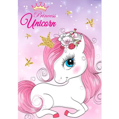 Unicorn fleece deke 100 x 140 cm