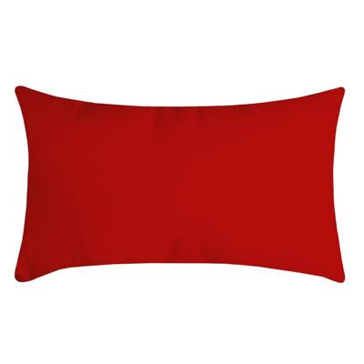 Stof Textile sierkussen Nelson - rood - 30 x 50 cm - bank kussens - polyester