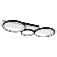 Mat Zwarte LED Plafondlamp 33W - Warm Wit 3000K - Dimbaar - Metaal