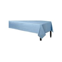 2x stuks tafelkleed lichtblauw 140 x 240 cm van plastic