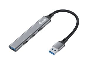 Equip 128960 interface hub USB 3.2 Gen 1 (3.1 Gen 1) Type-A 5000 Mbit/s Zwart, Grijs