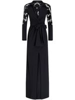 ETRO robe courte à col v - Noir