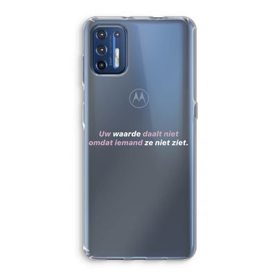 uw waarde daalt niet: Motorola Moto G9 Plus Transparant Hoesje