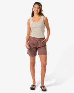 HEMA Dames Korte Broek Ivy Middenbruin (middenbruin)