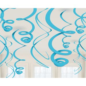 Hangdecoratie Swirls Caribbean Blauw
